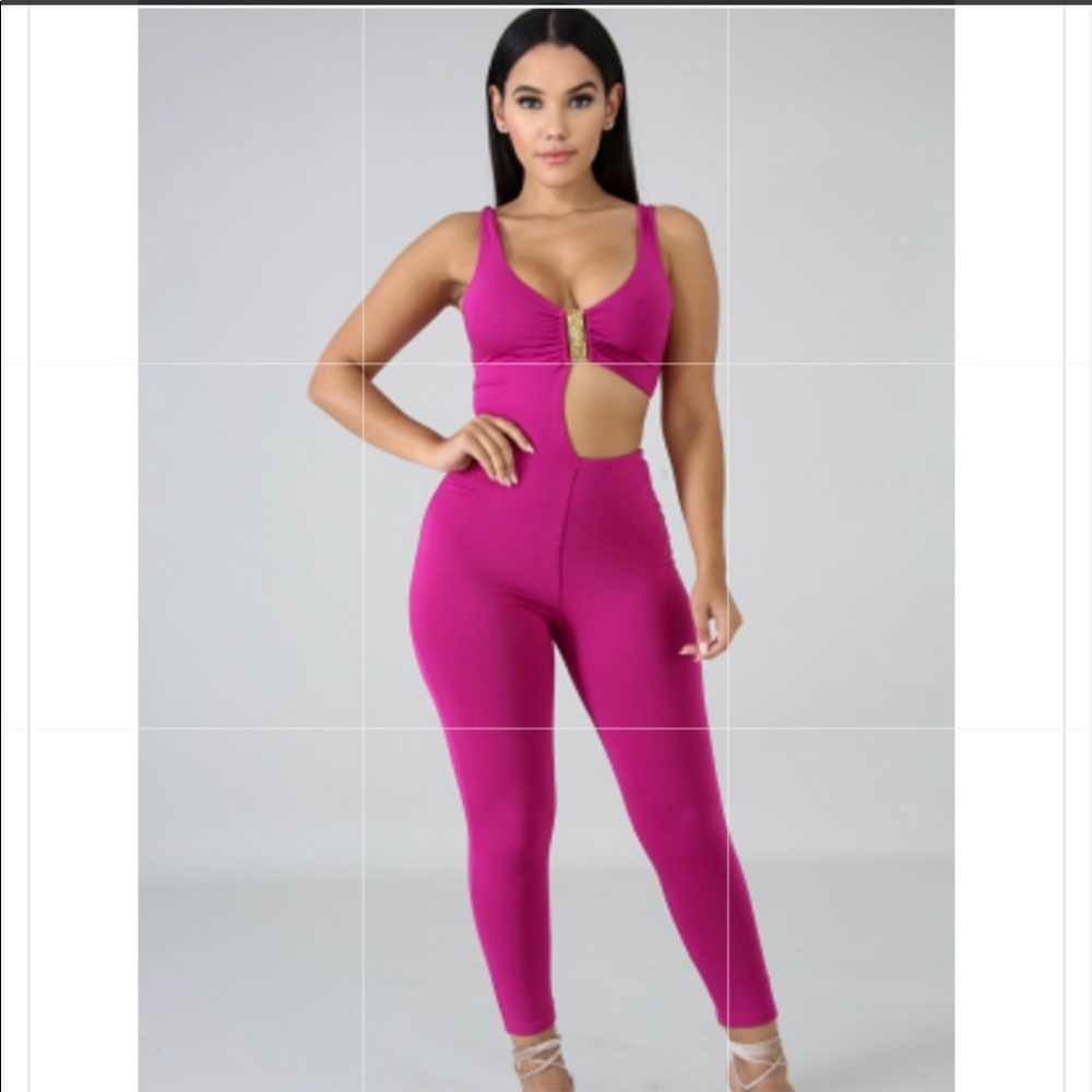 Magenta jumpsuit 💓